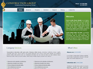Construction Group Free Website Template