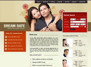 Dream Date Free Website Template