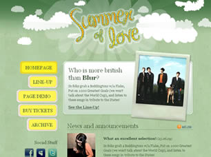 Summer of Love Free Website Template