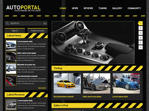 AutoPortal Free Website Template