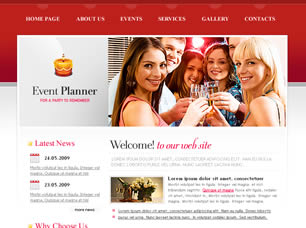 Event Planner Free Website Template