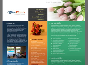 Office Plants Free Website Template