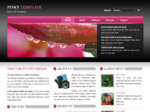 Pinky Free CSS Template