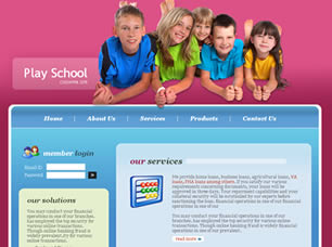 Play School Free Website Template