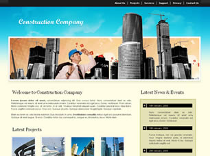 Construction Company Free Website Template