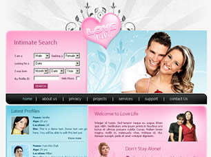 Love Life Free Website Template