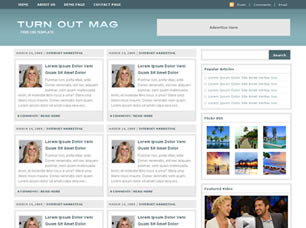 Turn Out Mag Free CSS Template