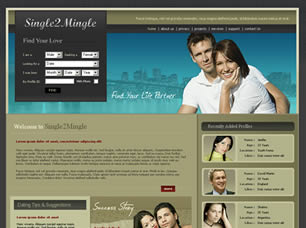 Single 2 Mingle Free Website Template