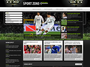 Sport Zone Free Website Template
