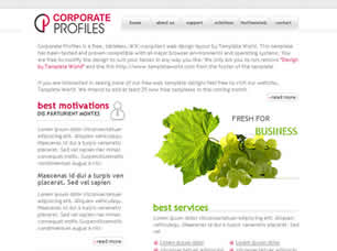 Corporate Profiles Free Website Template