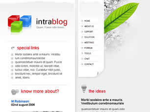 Intrablog Free Website Template