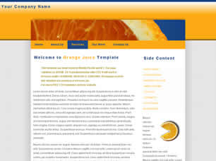 Orange Juice Free Website Template
