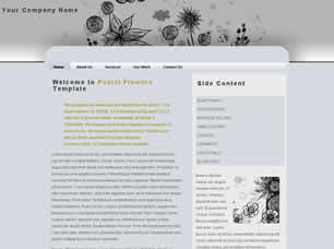 Pastel Flowers Free Website Template