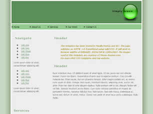 Simply Green Free Website Template