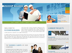 Flyover Builders Free Website Template