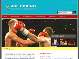 JDF Boxing Free Website Template