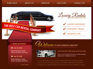 Luxury Car Rental Free Website Template