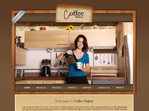 Coffee Maker Free Website Template