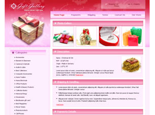 Gift Gallery Free Website Template