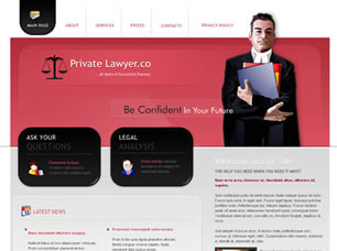Private Lawyer Co. Free Website Template