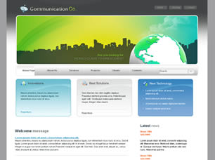Communication Co. Free Website Template