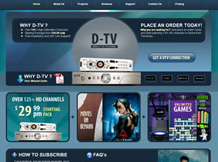D-TV Free Website Template
