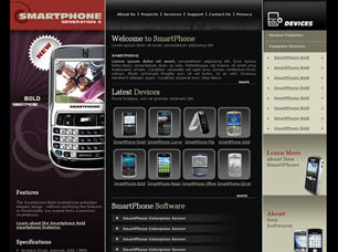 SmartPhone Free Website Template