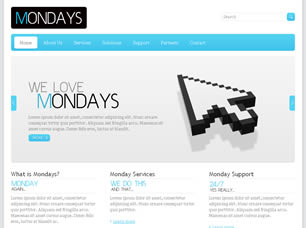 Mondays Free Website Template