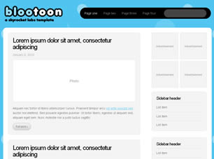 Blootoon Free Website Template