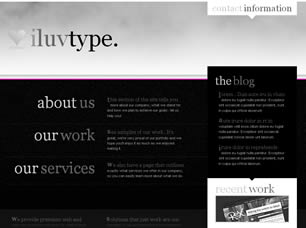 iluvtype Free Website Template