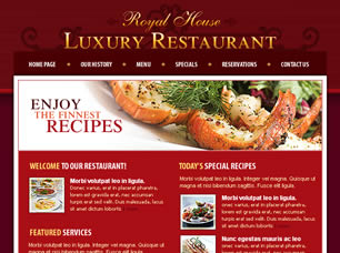 Luxury Restaurant Free Website Template