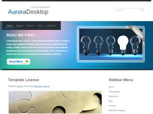 AuroraDesktop Free Website Template