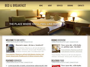 Bed & Breakfast Free Website Template
