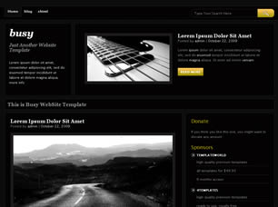 Busy Free Website Template