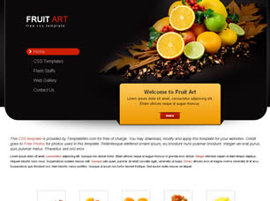 Fruit Art Free Website Template