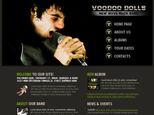 VooDoo Dolls Free Website Template
