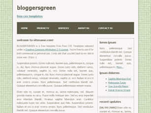 Bloggersgreen Free Website Template