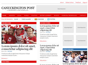 Canuckington Post Free Website Template