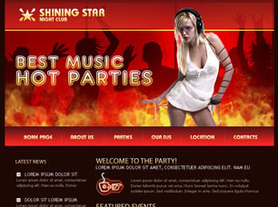 Shining Star Free Website Template