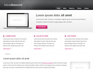 Black Diamond Free Website Template