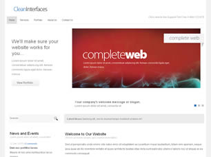 CleanInterface Free Website Template