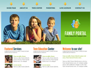 Family Portal Free Website Template