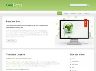 GeoForce Free Website Template