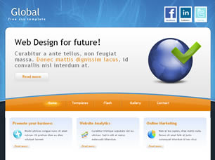 Global Business Free Website Template
