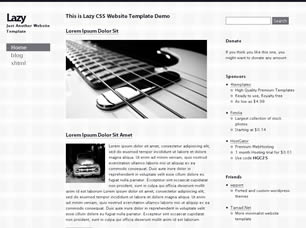Lazy Free Website Template
