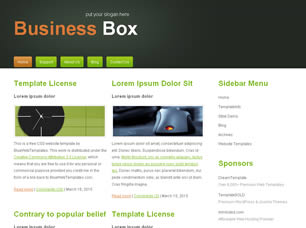 Business Box Free Website Template