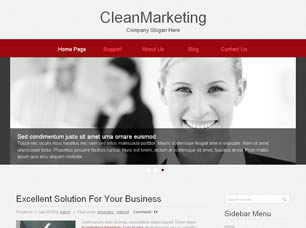CleanMarketing Free CSS Template