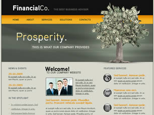 FinancialCo. Free Website Template