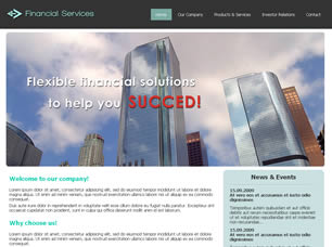 Financial Services Free Website Template