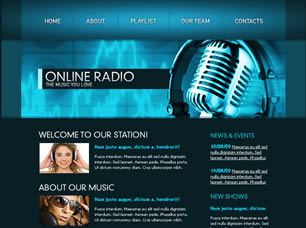 Online Radio Free Website Template